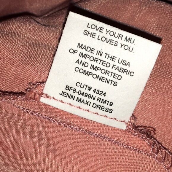 Show Me Your Mumu Jenn Maxi Dress Gown Blush Mauve - Picture 8 of 11